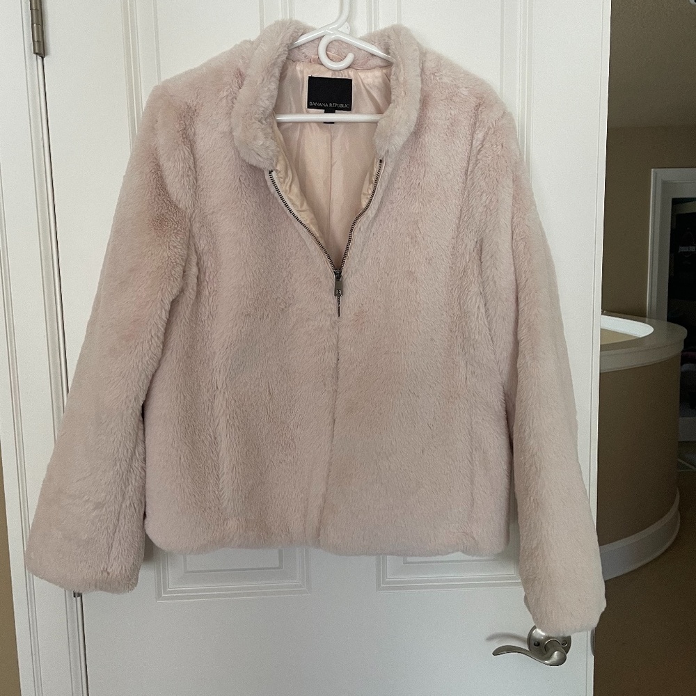 Banana Republic XL soft pink bomber jacket